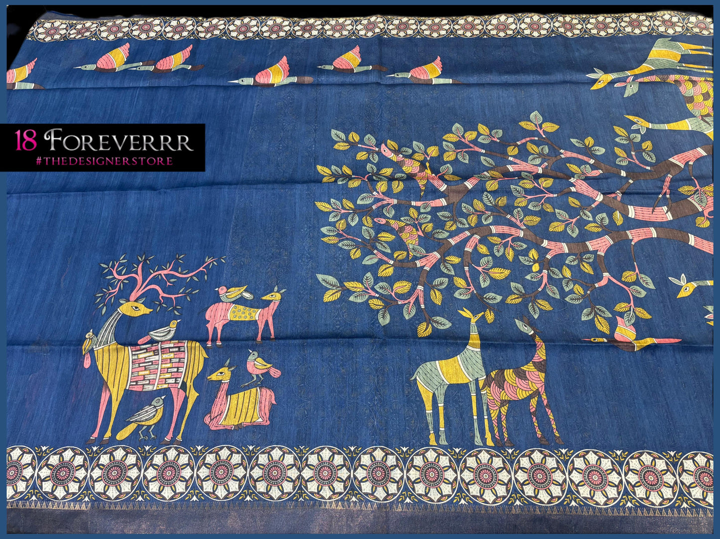 Madhubani on Tussar