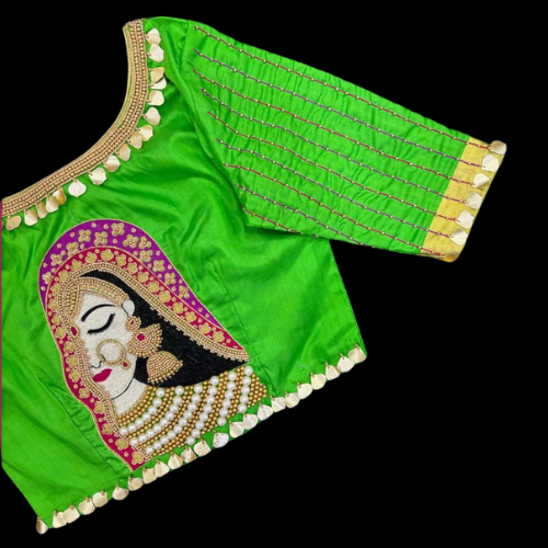 Royal Rajasthani Queen Handcrafted Embroidered Blouse