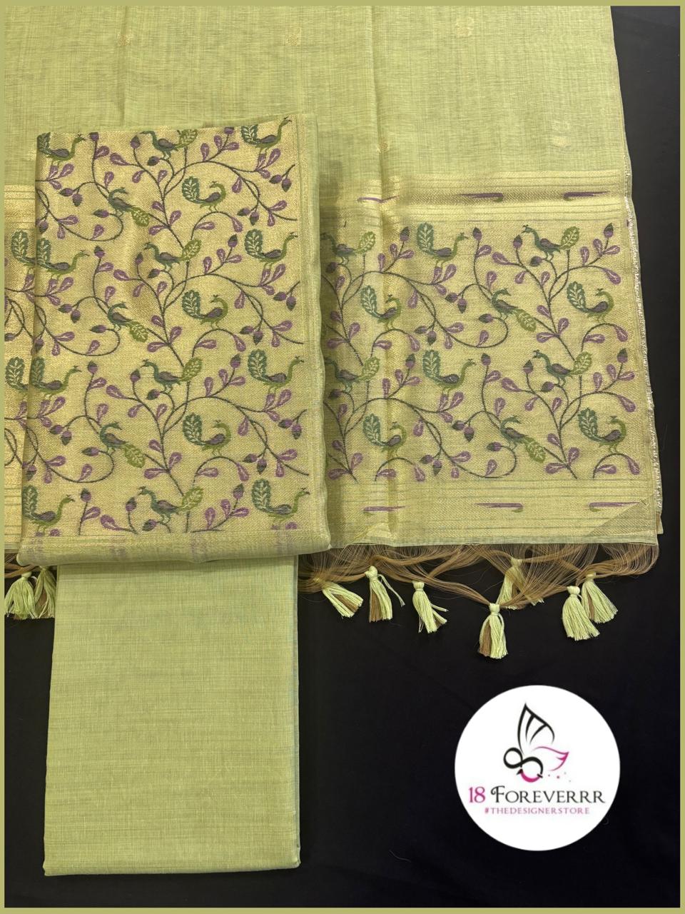 Banarasi Cotton Suits - Unstitched