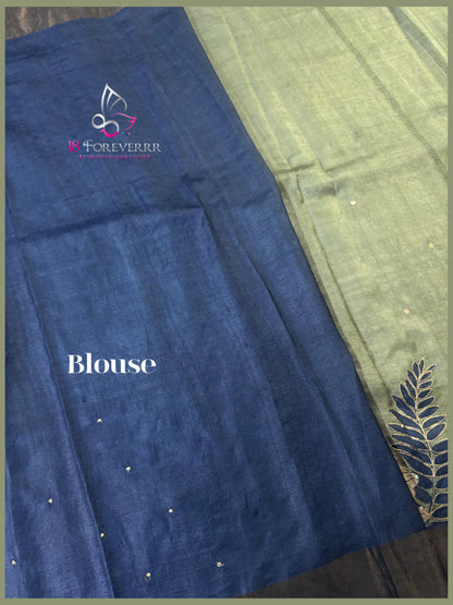 Minimalistic Handwork on Tussar