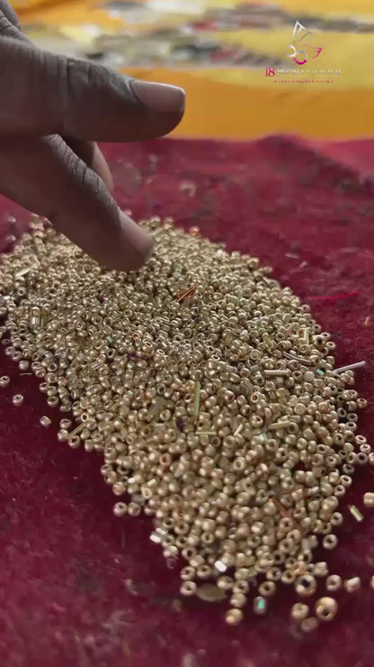 Handcrafted Vitthal Rukmini Embroidered Blouse